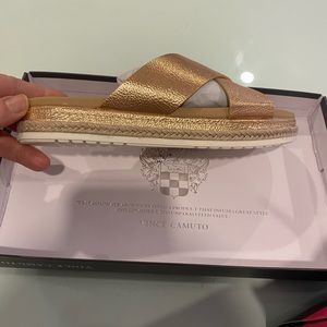 Brand new, never worn, Vince Comuto slides